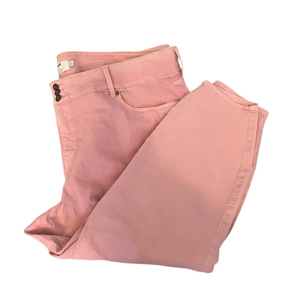 Torrid Jeggings 30 S Short Skinny High Rise Stretch Denim Jeans Pink Plus Size